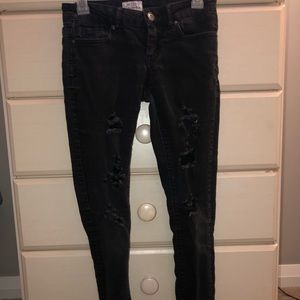 Aeropostal ripped black jeans